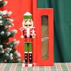 Classical Wood Candy Cookie Nutcrackers Soldier 38cm Holiday Decorative Figurine for Mantle Table Centerpieces Decors