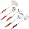 Rosewood Handle Stainless Steel Kitchen Utensil Set