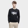 FILA X The Met 2023 Winter New Knit Pullover Casual Basic Crewneck American Sweatshirt Men sweatshirt Black F11M348217FBK