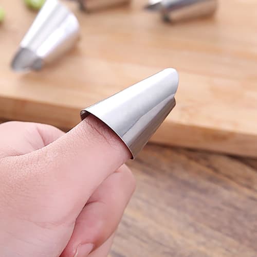 Finger Cots/stainless Steel Nail Covers/edamame Peelers/metal Garlic Peelers (set of 5)