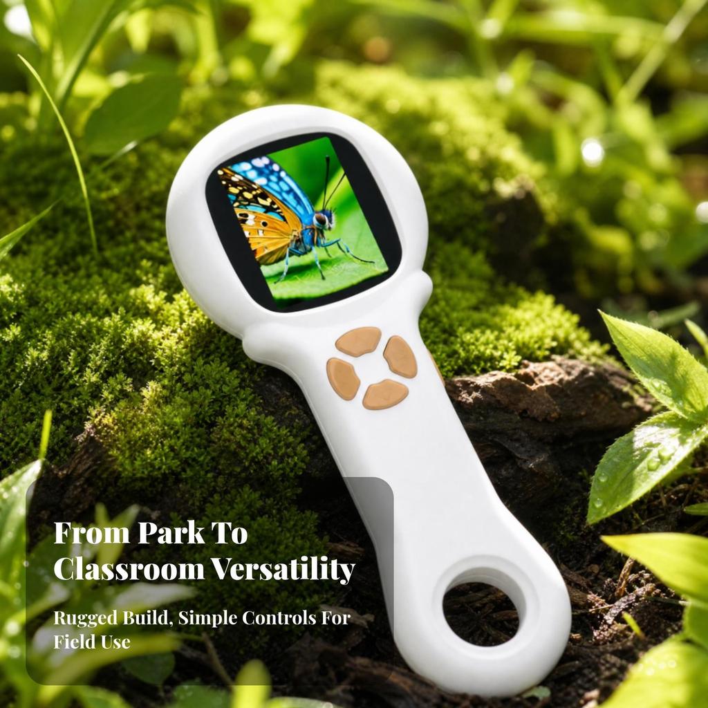 Handheld Digital Microscope Compact with Integrated Display