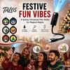 Christmas Decor Lights USB Projector Light for Christmas, Flexible Gooseneck Night Lamp with 6/10/15/20 Adjustable Projection Lamps Films, LED Ambient