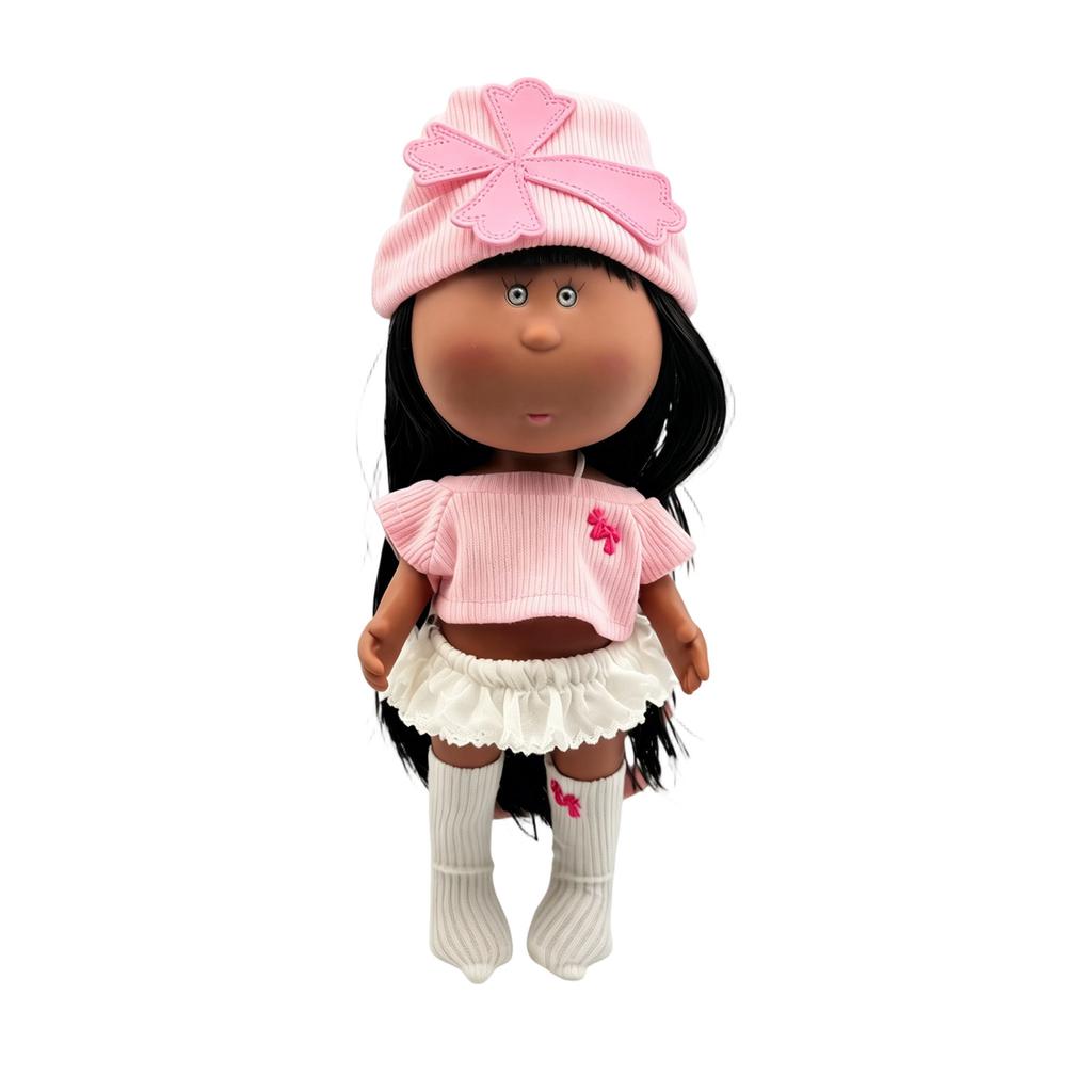 Vinyl Doll with Removable Outfit Soft Material Collectible Figurine Standing Approximately 10 Inches Tall Suitable for Display or Play