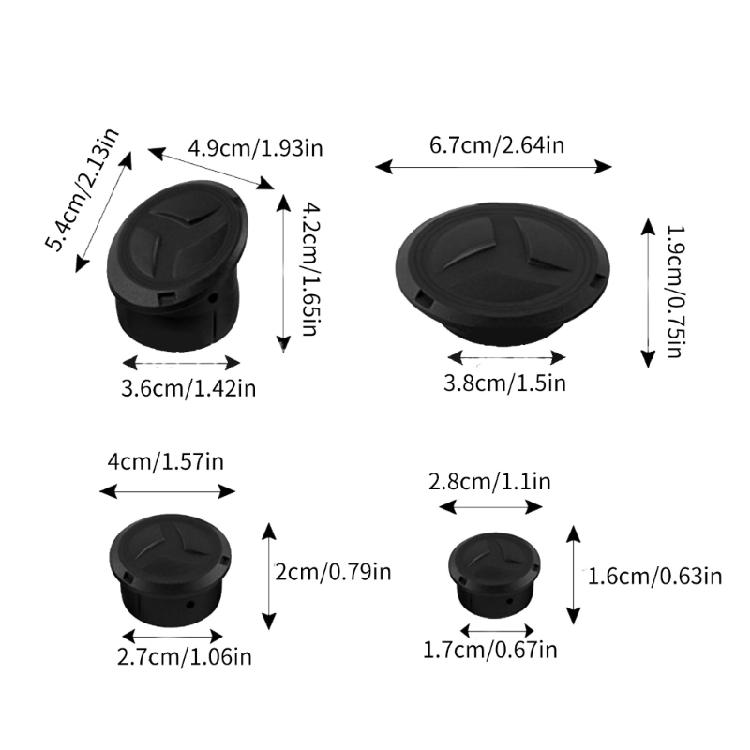 Universal Frame Hole Plug Kit Frame Hole Cover Caps Plug Motorbike Accessories