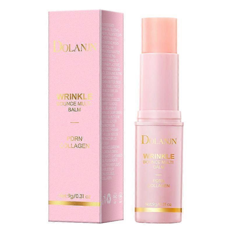 Wrinkle Bounce Multi Balm Stick | PDRN Collagen Wrinkle Stick | Anti-wrinkle Face Eye Body Hydrating Face Moisturizer, Balm Stick Skin Collagen Moistu