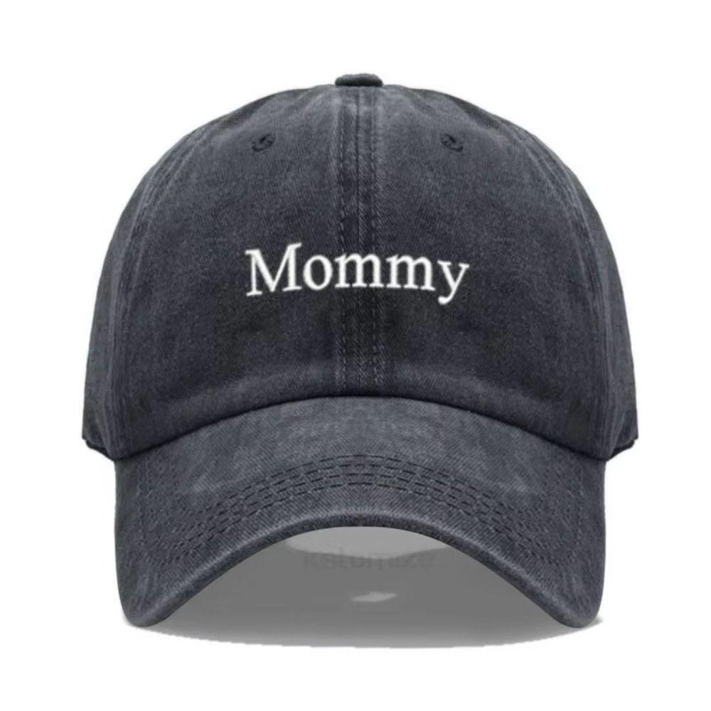 Letter Embroidered Parent Matching Baseball Cap Adjustable Dad Hats For Man Women