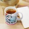 1pc 11oz blank ceramic mug, double-sided printed drink cup for home office, glossy white surface, daily beverage use, lightweight and durable