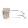 Miu Miu Logo Design - Irregular Shape Sunglasses Men sunglasses Silver 54YSSOLE1BC10F
