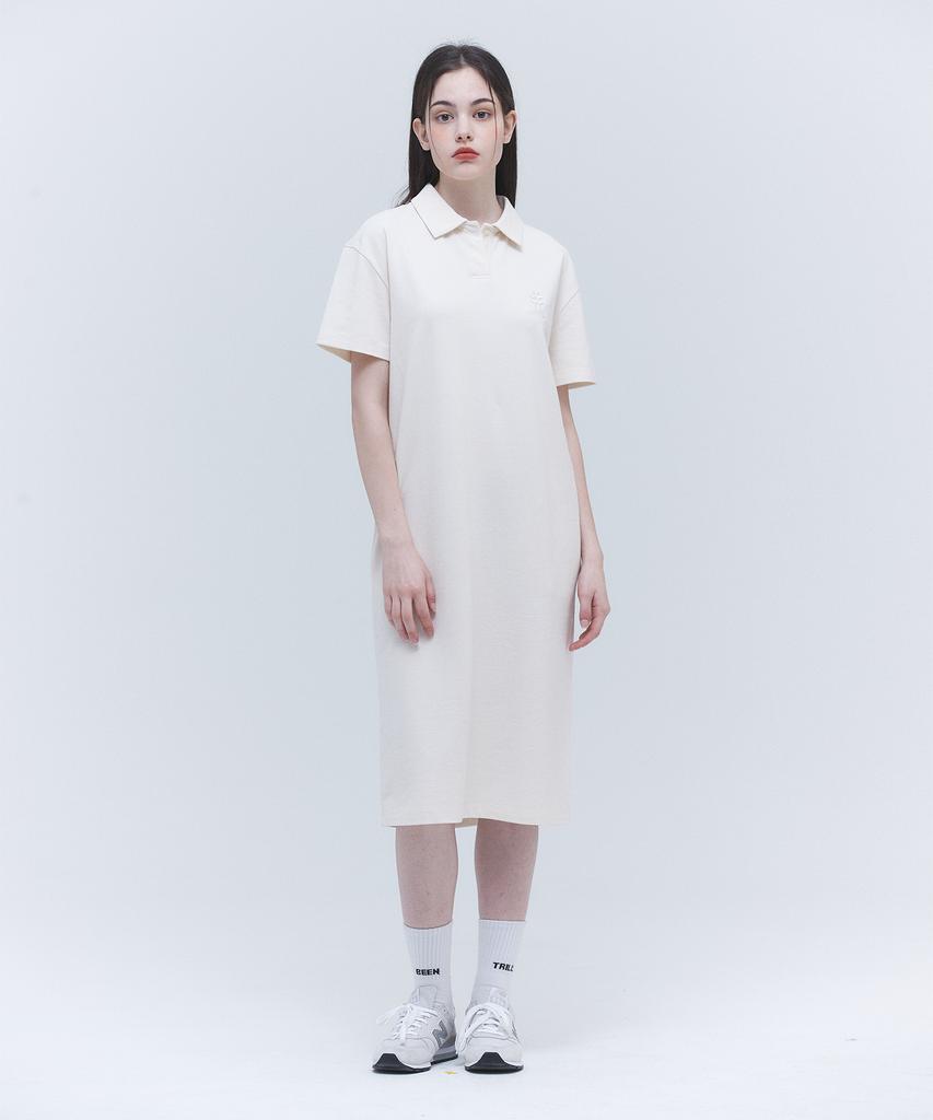 BEENTRILL NEWYORK Polo Oversized Long Dress (Ivory)