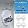 Universal Carbon Fiber Car Door Lock Protective Cover with Shock Absorption