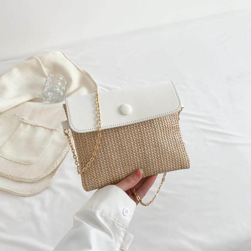 Trendy Woven Handbag 2023 Spring Urban Chic Small Crossbody Elegant белый