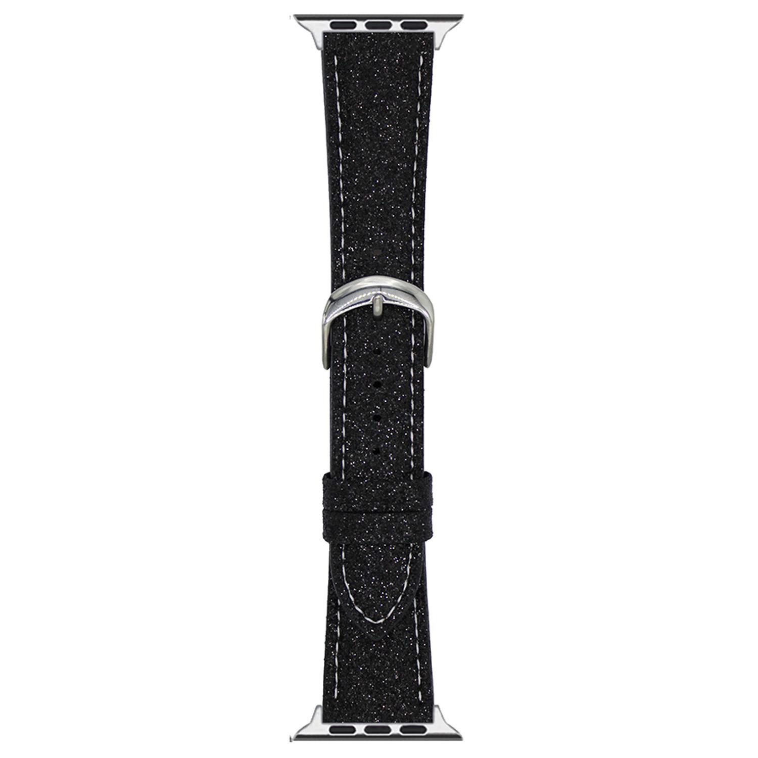 

Adjustable Strap for Apple Watch Ultra 3 2 1 49mm/Series 11 10 46mm/9 8 7 45mm/SE3 SE2 SE 6 5 4 44mm/3 2 1 42mm Glitter Leather Watch Band G