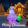 7.8FT LED Inflatable Yard Decor Xmas Snowman Christmas Tree Home Decoration Ornament Festive Toy Gift Supplies Holiday Decor