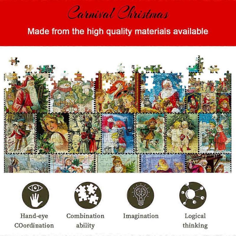 Interesting Puzzle Children's Puzzle Children's Christmas Wooden Puzzle
