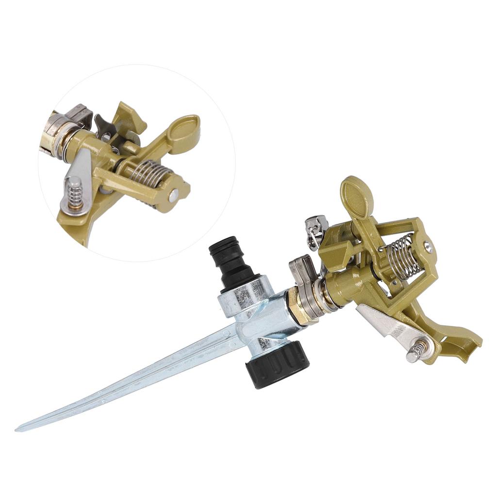 Automatic Sprinkler 360 Degrees  Rotation Water Sprinkler Watering Irrigation Tool for Lawn GardenMetal
