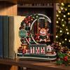 Creative Christmas Present Wooden Moon Swing Countdown Calendar, Tabletop Holiday Seasonal Ornament Decoration Ornament, Festive Home Decor Craft Gift