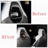 Car Seat Head Pillow Headrest Adjust Button Sequ Decoration Cover Trim For BYD Seal EV   2024 Wood Grain Accessories