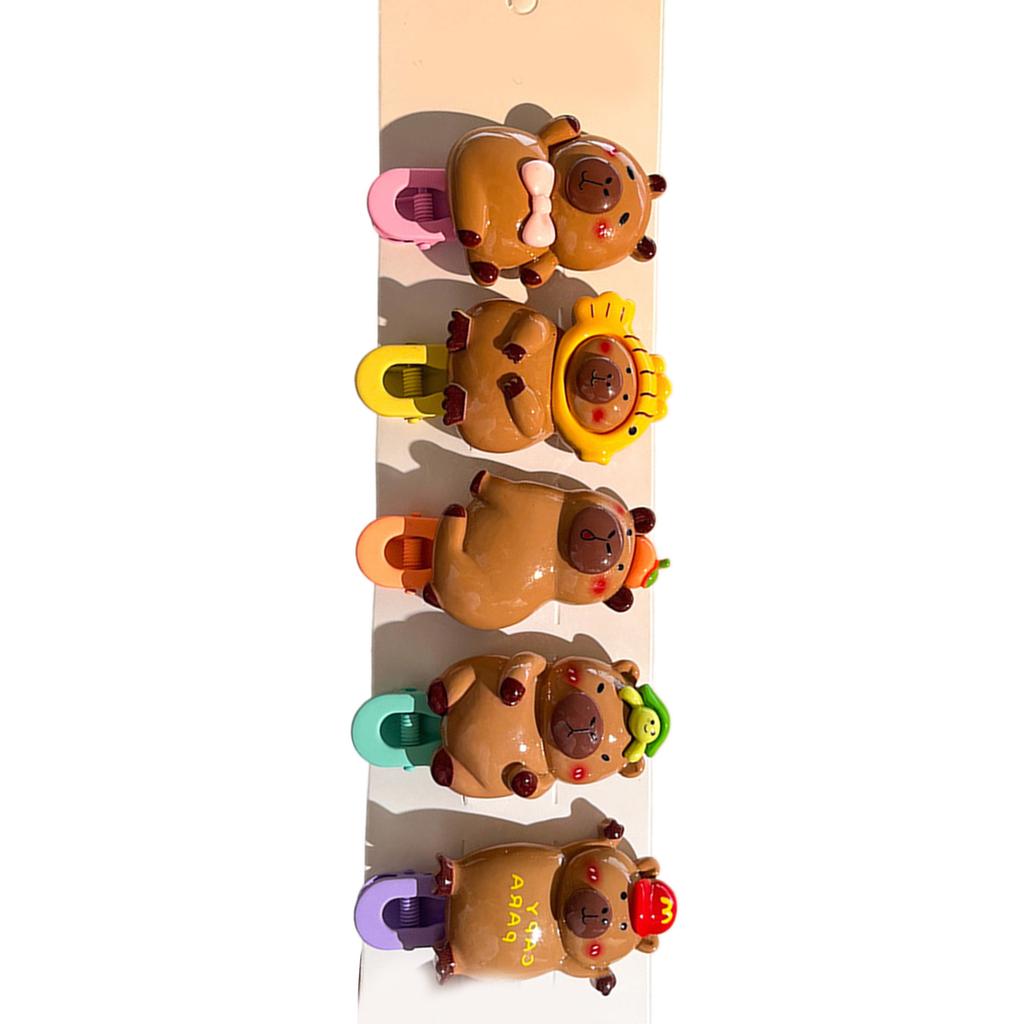 Girls Hair Clip Capybara Women Kid Hairgrips Adorkable Headdress Barrettes Capybara Shape Sweet 2000s Girls Hairpins