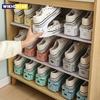 1pcs Adjustable Shoe Rack Organizer Shoe Slot Space Saver Double-layer Shoe Rack Organization Shoes Storage Rack Shoe Box