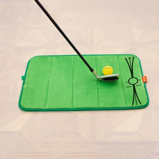 Golf Hitting Mat for Swing Pathway Feedback Indoor Outdoor Golf Practice Mat for Training Chipping Golf Accessories for Men Dad Husband