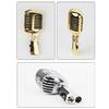 Metal Dynamic Microphone Metal Appearance with Retro Frame Self-tensioning Metal Frame for Stage and Studio Use