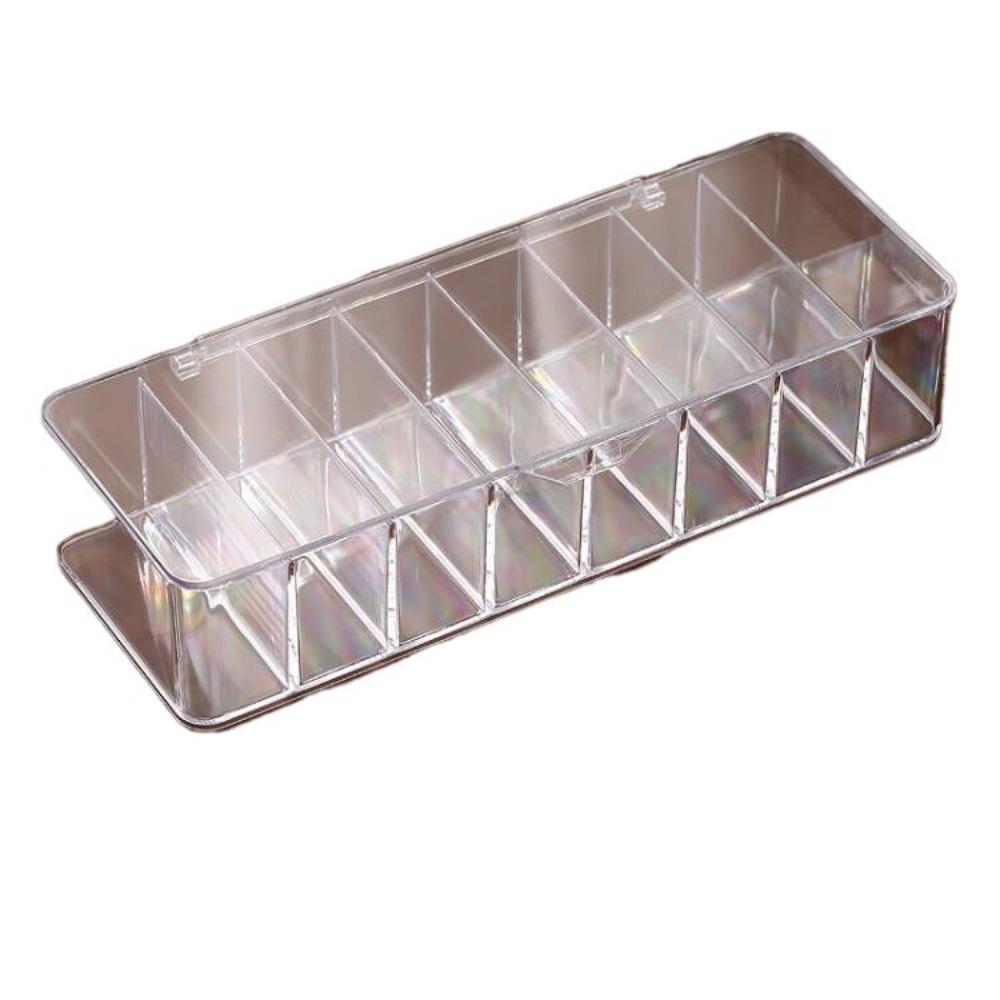 

Органайзер для контактных линз с 8 ячейками, пыленепроницаемый прозрачный пластиковый ящик для хранения, отделения, прочный ежедневный диспенсер для контактных линз для путешествий чистый