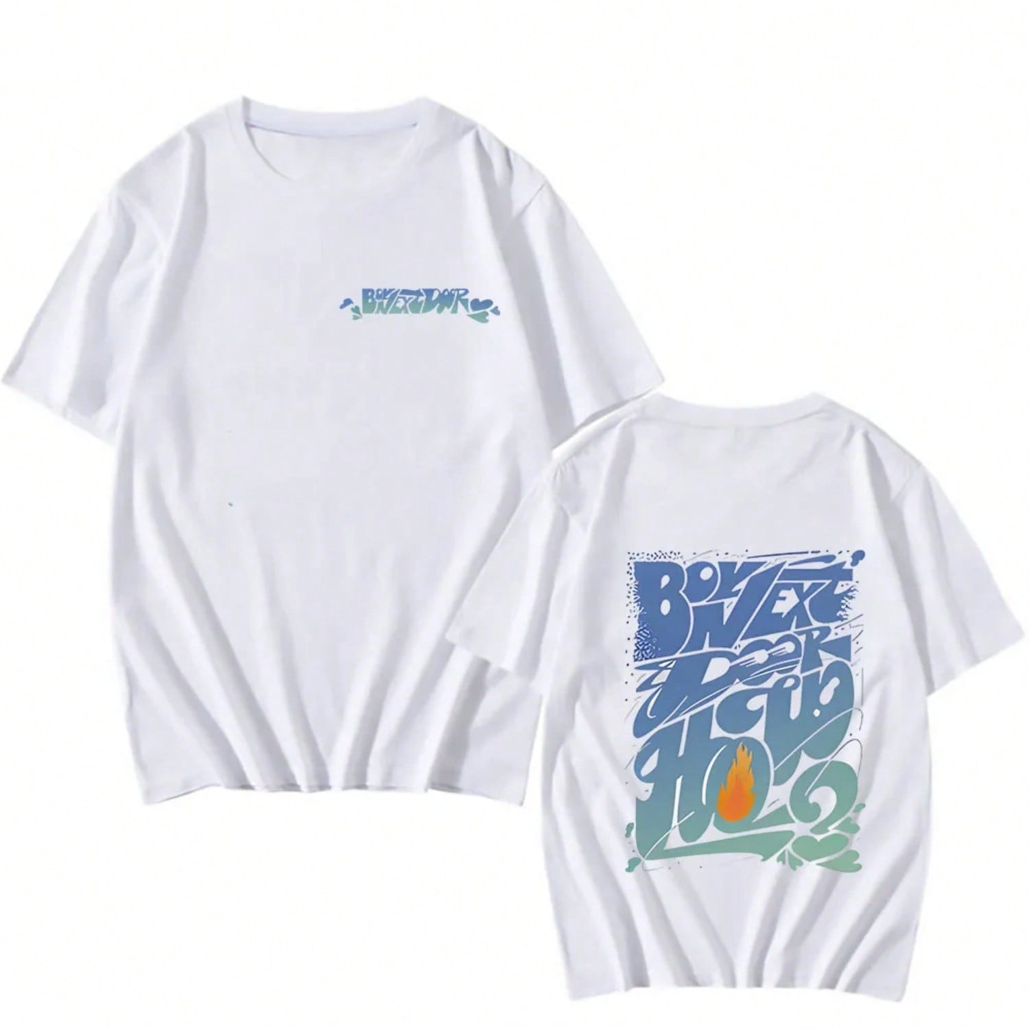 Casual unisex Clothing Tee Kpop Graphic Print Tshirt Korean Y2k T-Shirts Concert Fans Gift Short Sleeve Womens Tops S