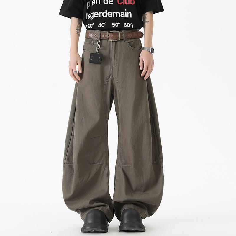 Jeans Men's and Women's Trendy Brand Loose Straight Casual Pants Wide-leg Pants
