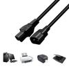 IEC 320 C15 Female to C14 Male Adapters Cord, C15-C14 Extension Cord, IEC C14 to C15 Adapters Connectors Cable