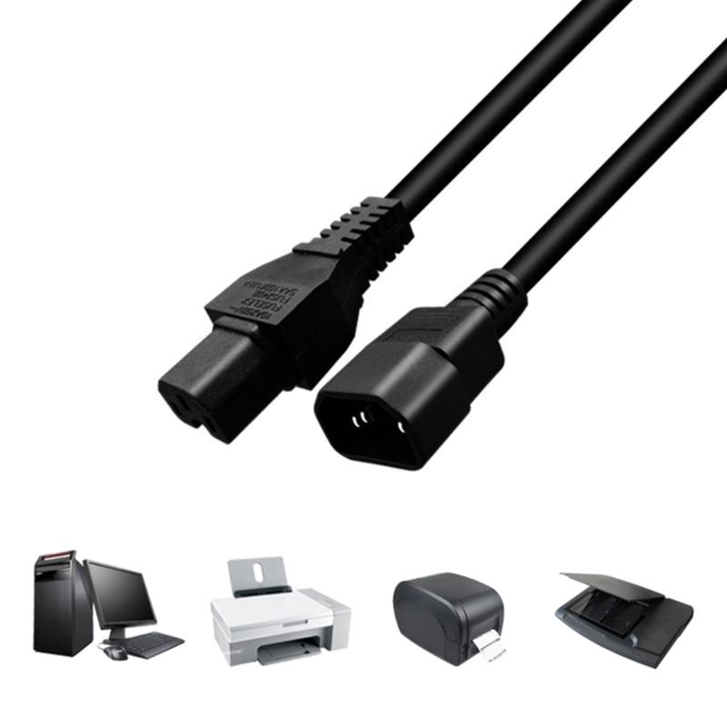 IEC 320 C15 Female to C14 Male Adapters Cord, C15-C14 Extension Cord, IEC C14 to C15 Adapters Connectors Cable
