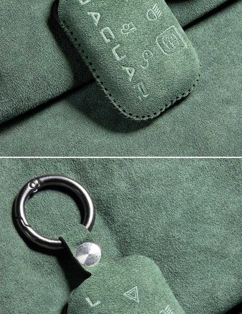 Suede Key Cover for Jaguar XE, XF, XEL, XFL, F-PACE, and F-TYPE