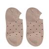 Women's Summer Thin Wavy Dot Breathable Shallow Mouth Can Not Fall Off The Heel Invisible Boat Socks