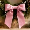 Winter-Heimdekoration 2 Stück Samt-Weihnachtsschleifen, Feiertags-Wanddekoration zum Aufhängen für den Baum, Wiederverwendbare Schleifen-Topper, Hochzeits-Hintergrund, Brautparty, Geburtstag
