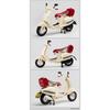 Vespa 946, Maßstab 1/12, Legierung, klassisches Freizeit-Motorradmodell, Druckguss, Metall, Straßen-Retro-Motorradmodell, Ton und Licht, Kinderspielzeug, Geschenk
