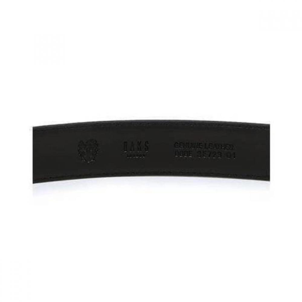 Daks Black Dd Pattern Matte Buckle Cowhide Automatic Belt Dbbe6f723bk