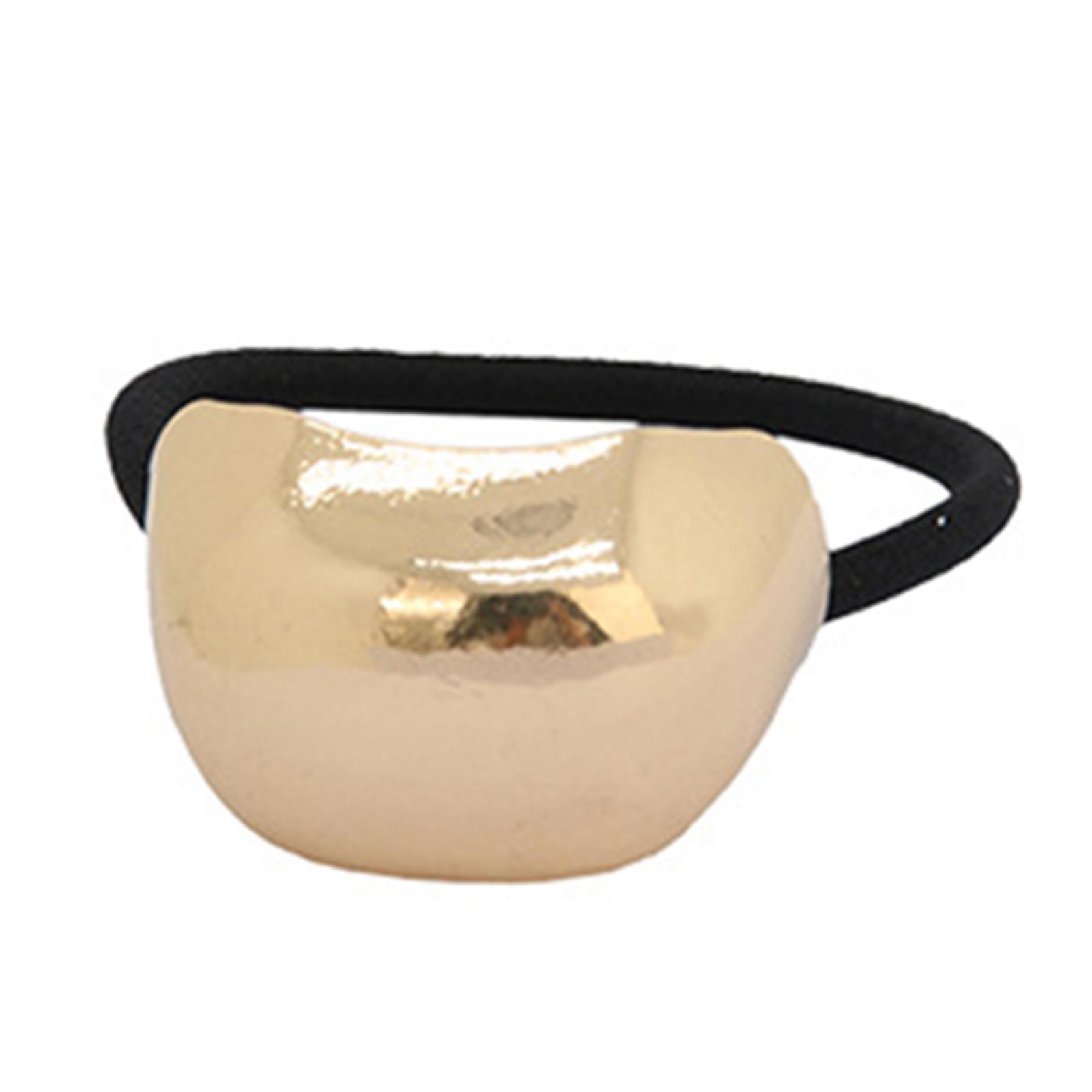 

Women Girls Hair Band Stretchy Retro Scrunchie Alloy Irregular Ponytail Holder Vintage Style Headband Hair Accessories for Daily Wear One Size