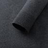 2025 Men's Autumn/Winter Knit Sweater: Half-High Collar, Zipper, Loose Fit, Long Sleeve Pullover