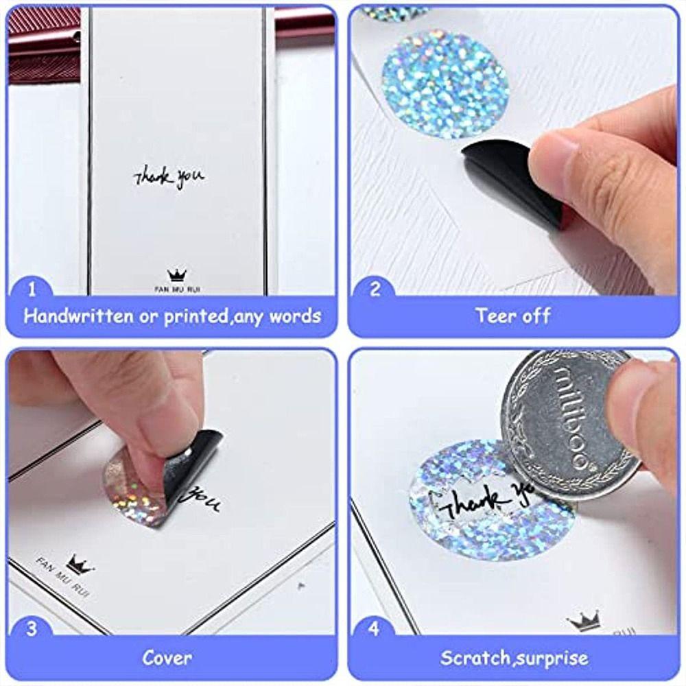 Love Message DIY Lottery Ticket Coating Labels Activity Card Material Scratch Off Stickers