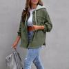 Women's Fashionable Casual Loose,fitting Distressed Patchwork Mid,length Denim Jacket