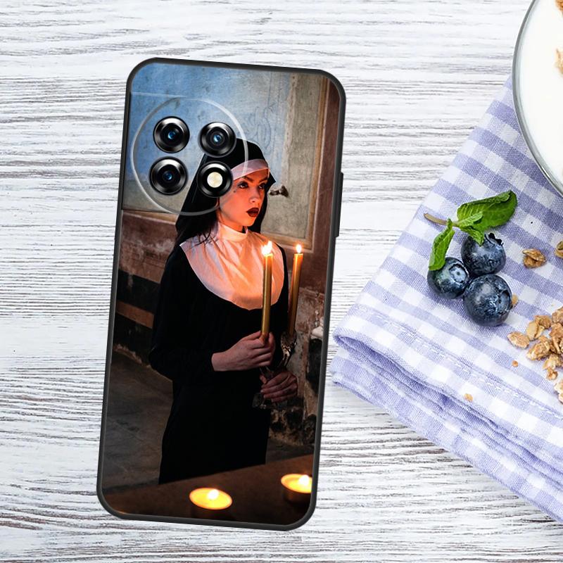 Sister Nun Case For OnePlus Nord 5 CE 3 4 Lite N20 N30 OnePlus 15 15R 13 13T 10T 10 11 12 12R 13R Cover
