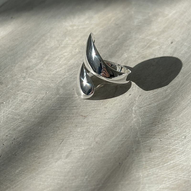 Mosxe [925silver] Water Flat Ring