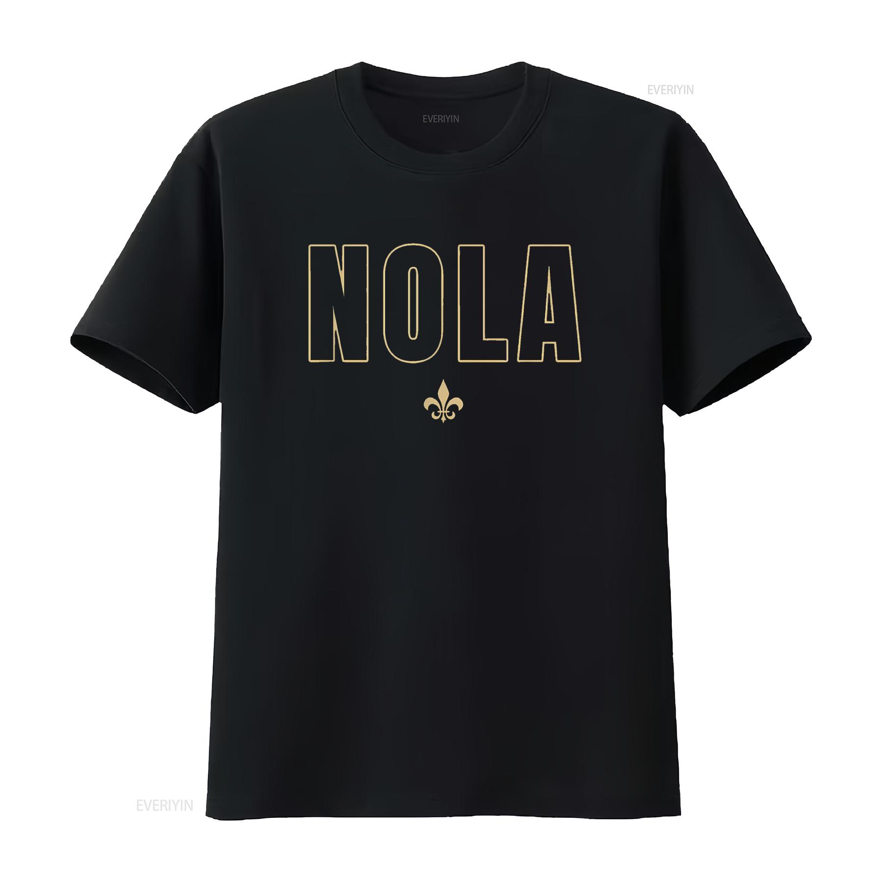 

NOLA New Orleans Louisiana Everyone Loves T Shirt vintage Washed Top For Everyday Wear streetwear Comfortable Stylish 4XL
