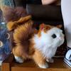 Simulation Cute Cat Plush Toys Soft Stuffed Kitten Model Fake Cat Realist Animals For Kids Girls Birthday Valentine'S Day Gift