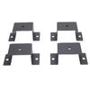 4 Pcs Trailer Stake Pocket Bracket High Strength Carbon Steel Trailer Rail Bracket for 2x4in Stakes