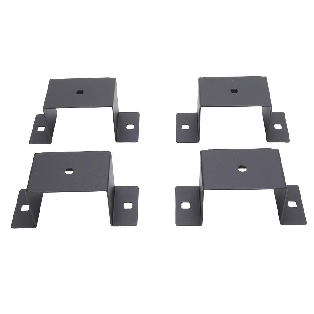 4 Pcs Trailer Stake Pocket Bracket High Strength Carbon Steel Trailer Rail Bracket for 2x4in Stakes
