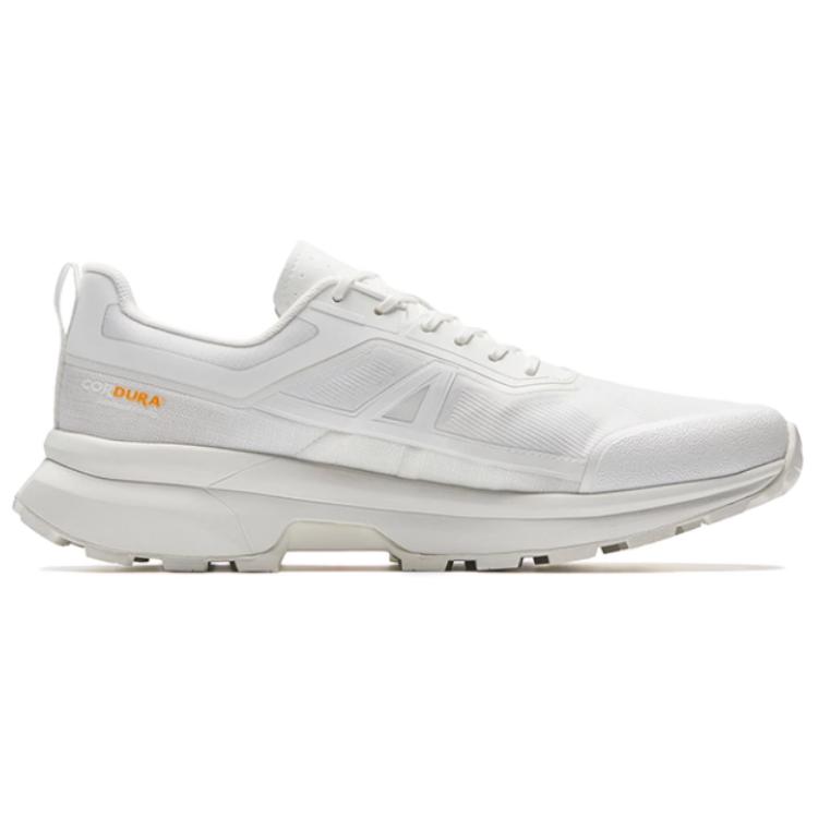 Anta Champion Open Mountain 3 Simple Comfortable Shock Absorption Grip Non-Slip Low-Top Hiking Shoes Men Hiking Shoes Paper-White 112536607A-3