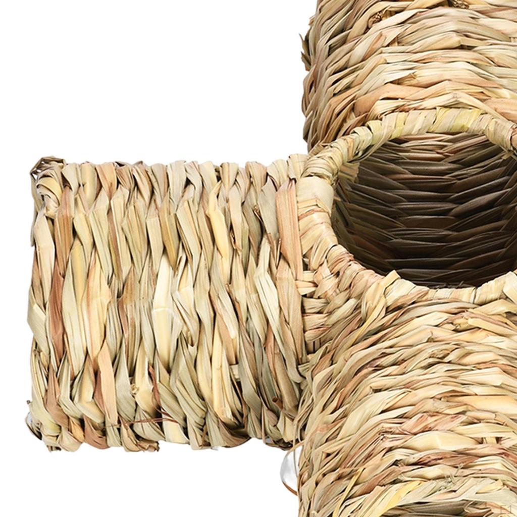 Cozy Grass Hideout for Small Pets - Interactive Play Tunnel