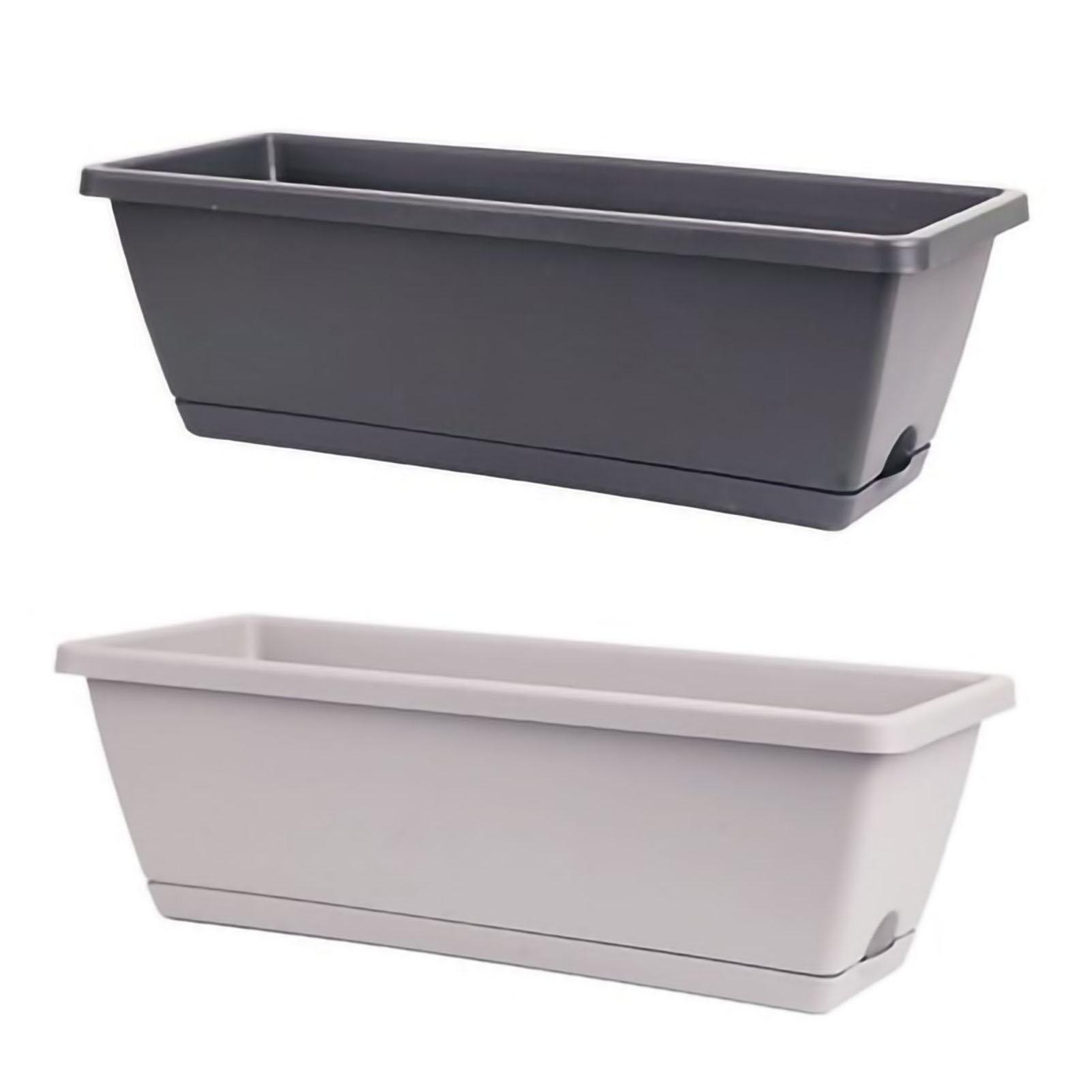 

Прямоугольный сеялка Коробка Пластиковые цветочные и овощные посадочные горшки Контейнеры для растений для балкона Дома