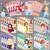 8 Styles/bag Princess Face Swap Set Stickers Cartoon Cute Children Baby Puzzle DIY Early Education Puzzle Stickers