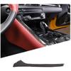 Soft Carbon Fiber Gear Shift Left Trim Strip Compatible with Toyota Supra GR A90 A91 MK5 2019-2026, Center Console Gear Shift Decorative Strip